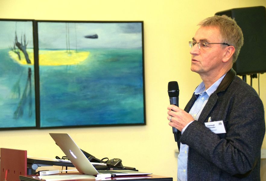 Prof. Dr. Christoph Schröder bei der KALEI-Tagung zur Sprachbildung in Halle-Wittenberg