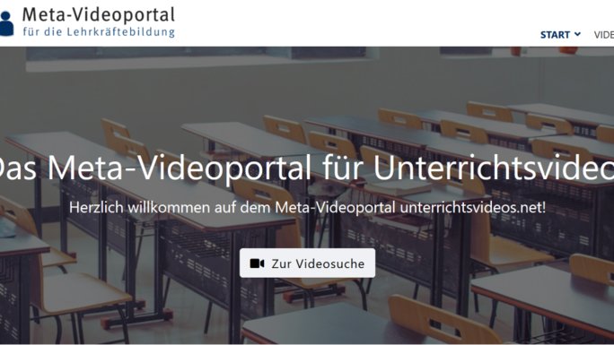 Link zu Artikel: Eröffnung des bundesweiten Meta-Videoportals für die Lehrkräftebildung