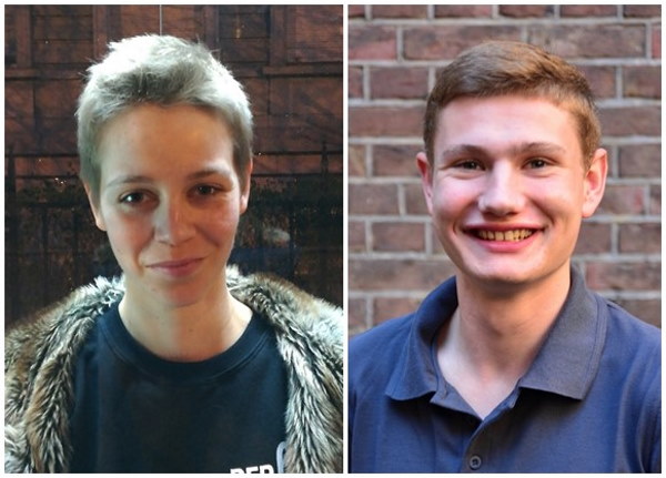Anna-Lena Hebel und Andreas Paffenholz sind Teil des aktuellen Jahrgangs der studentischen Zukunfts-AG #DigitalChangeMaker des Hochschulforums Digitalisierung