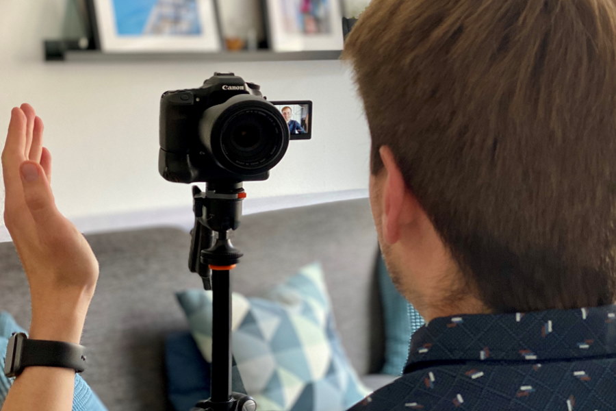 Lehramtsstudent Moritz Schuler absolvierte im Sommersemester 2020 das Training sozial-emotionaler Kompetenzen: Videobasierte Rollenspiele in Tandems ermöglichten eine praktische Erprobung des Wissens.