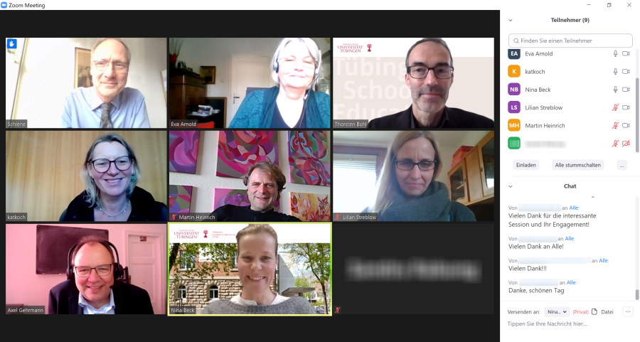 Referierende und das Organisationsteam der Session "Institutionalisierung der Lehrerbildung"