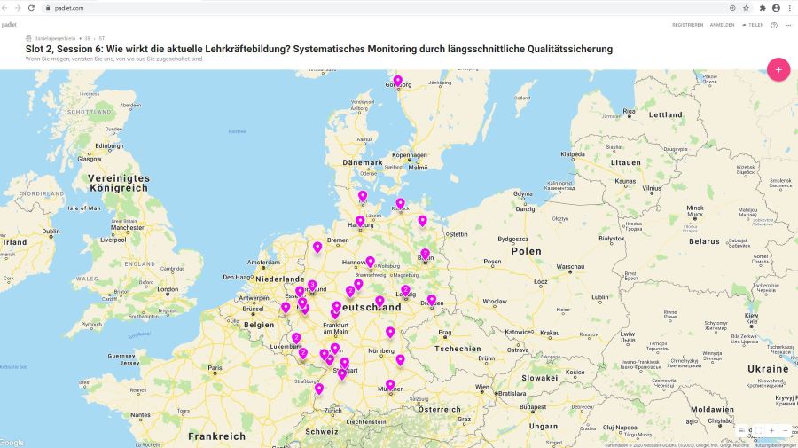 Aus Hochschulen im ganzen Bundesgebiet sind Teilnehmende zugeschaltet