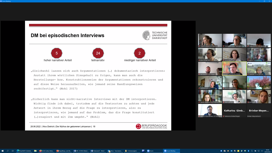 Screenshot aus der digitalen Veranstaltung